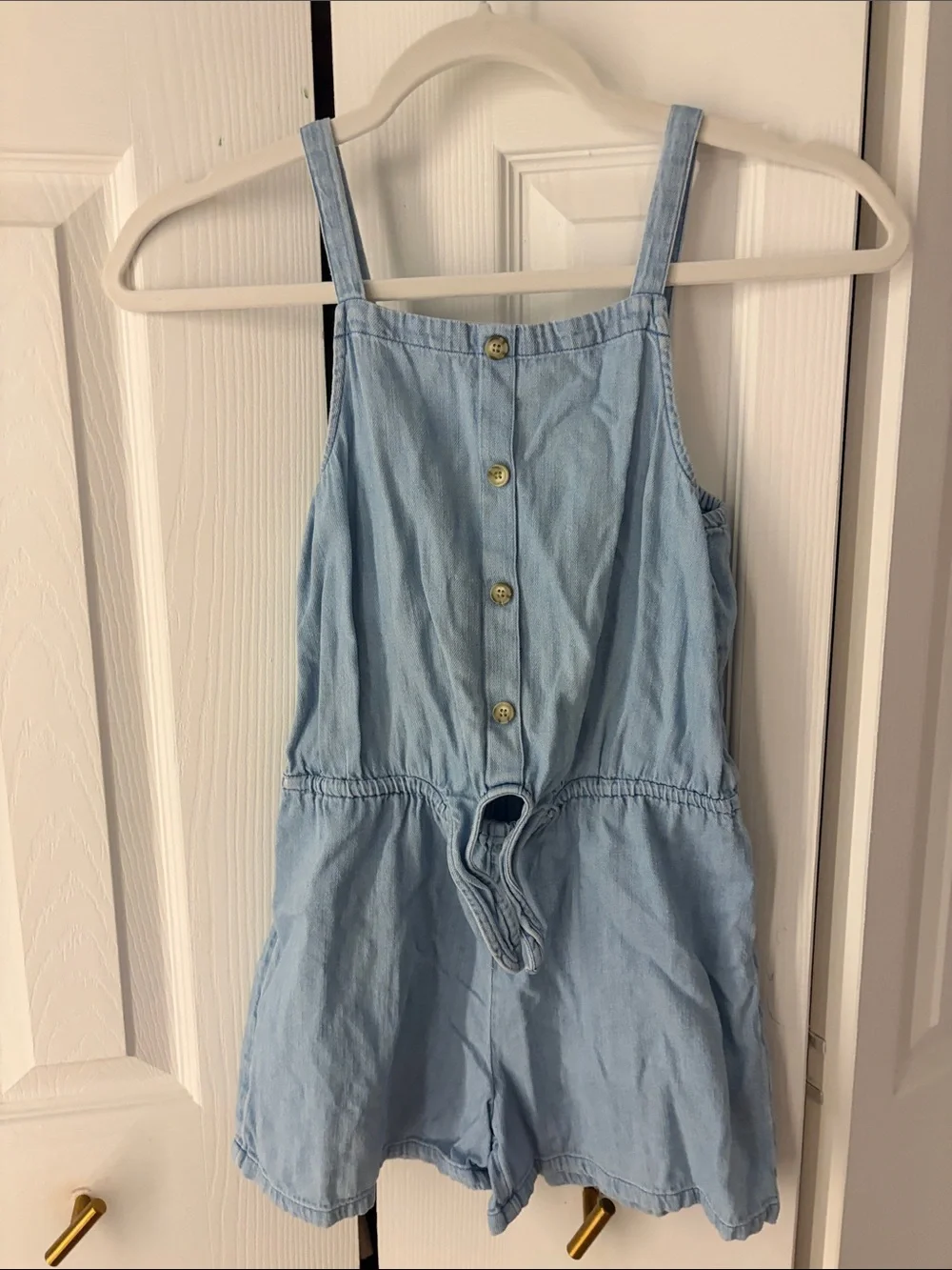 Old Navy Light Blue Chambray Girls' Romper